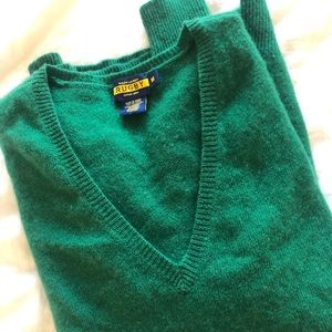 Ralph Lauren 100% Cashmere Rugby Sweater (Green)